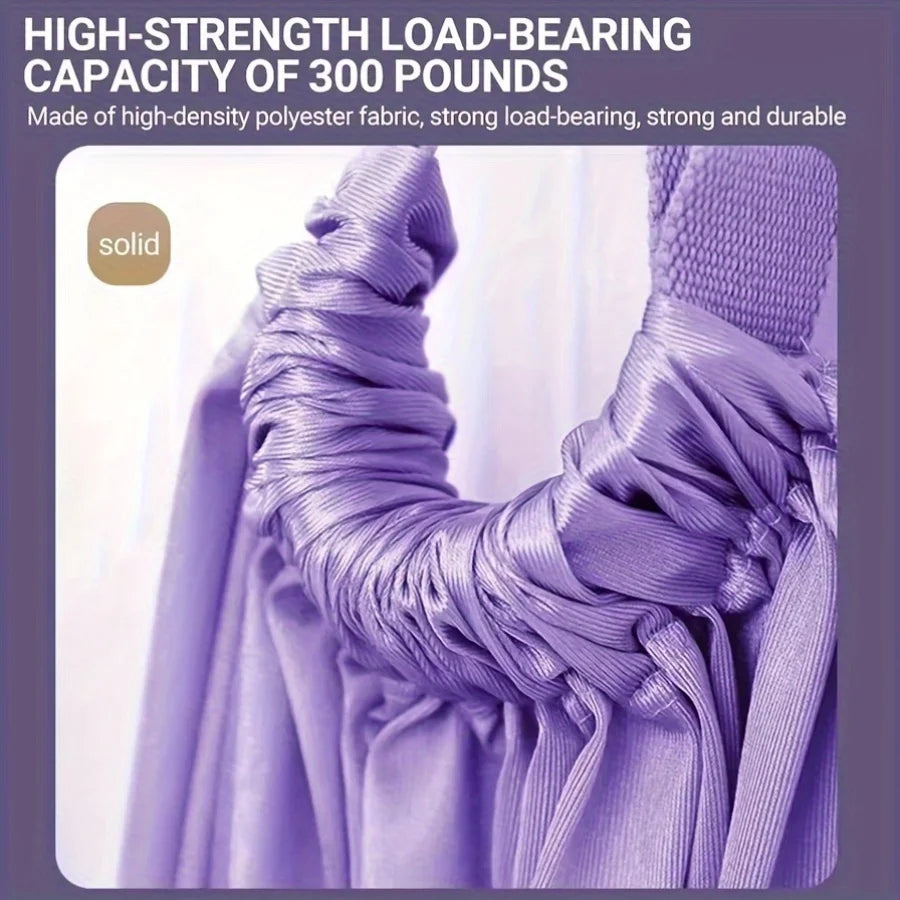 Purple fabric with high-strength load-bearing capacity text on a purple background