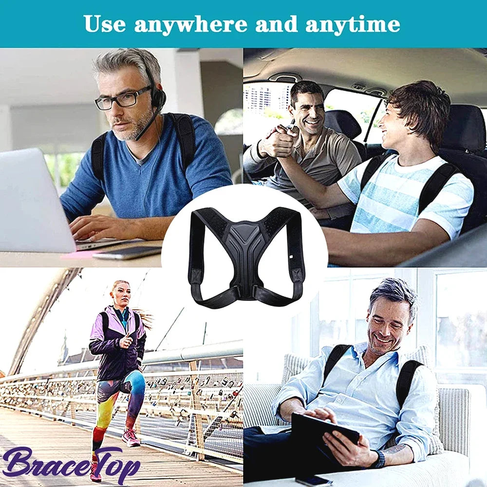 Adjustable posture support brace for daily wear
