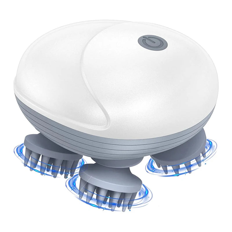 Electric scalp massager for relaxing head and scalp care
